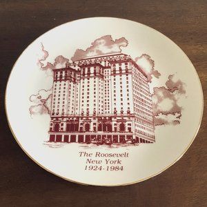 The Roosevelt Hotel NY Decorative Plate
